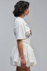 COOL GIRL LOADING MINI DRESS WITH GRAPHIC TEE ATTACHED