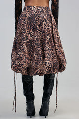 CHEETAH GIRL CHEETAH SISTER MIDI SKIRT