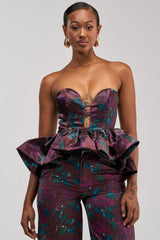 ANTIQUE FLORAL CORSET TOP