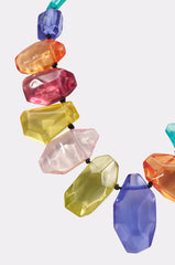 COLOR ME PRETTY GEMSTONE NECKLACE IN MULTI