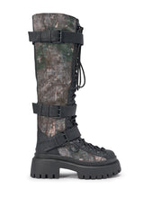 AZALEA WANG LYRA CAMO COMBAT BOOT
