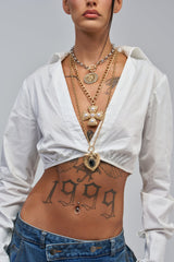 ANTIQUE MEDALLION PENDANT NECKLACE