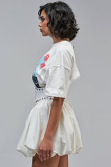 COOL GIRL LOADING MINI DRESS WITH GRAPHIC TEE ATTACHED