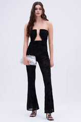 BARI VELVET JUMPSUIT
