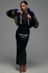 CYCLONE PATCHWORK FAUX FUR