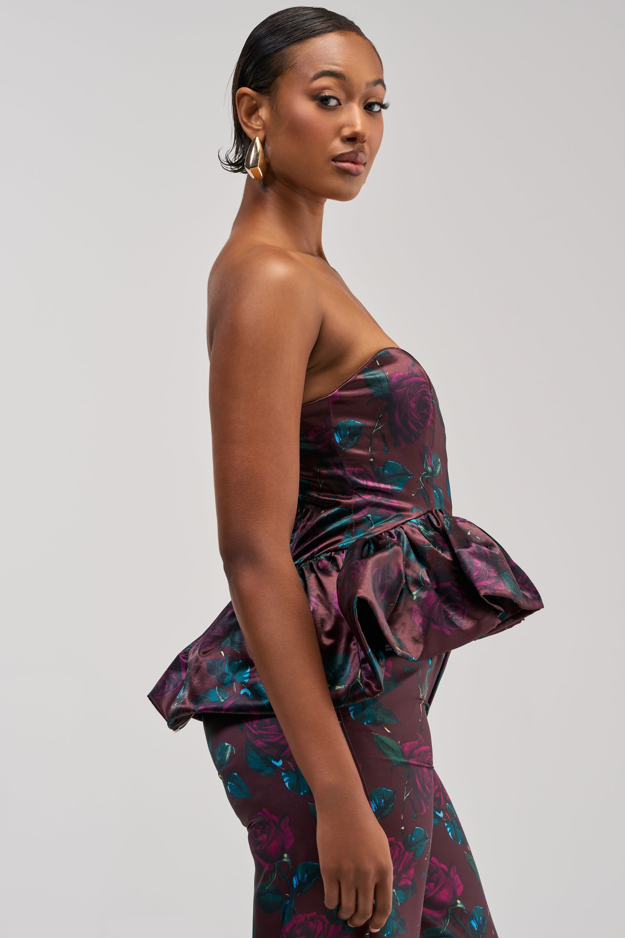 ANTIQUE FLORAL CORSET TOP