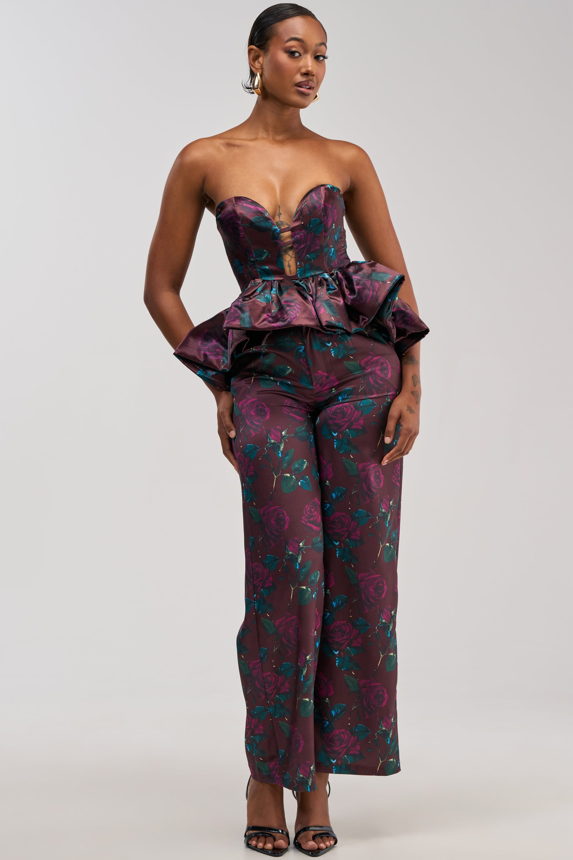 ANTIQUE FLORAL CORSET TOP