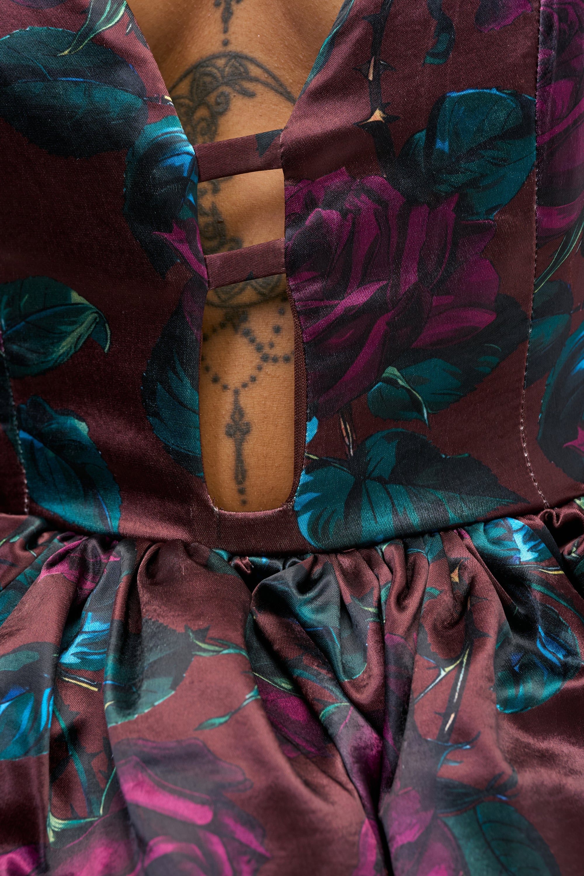 ANTIQUE FLORAL CORSET TOP