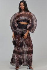 ANGELINA ANIMAL PRINT CHIFFON PANT