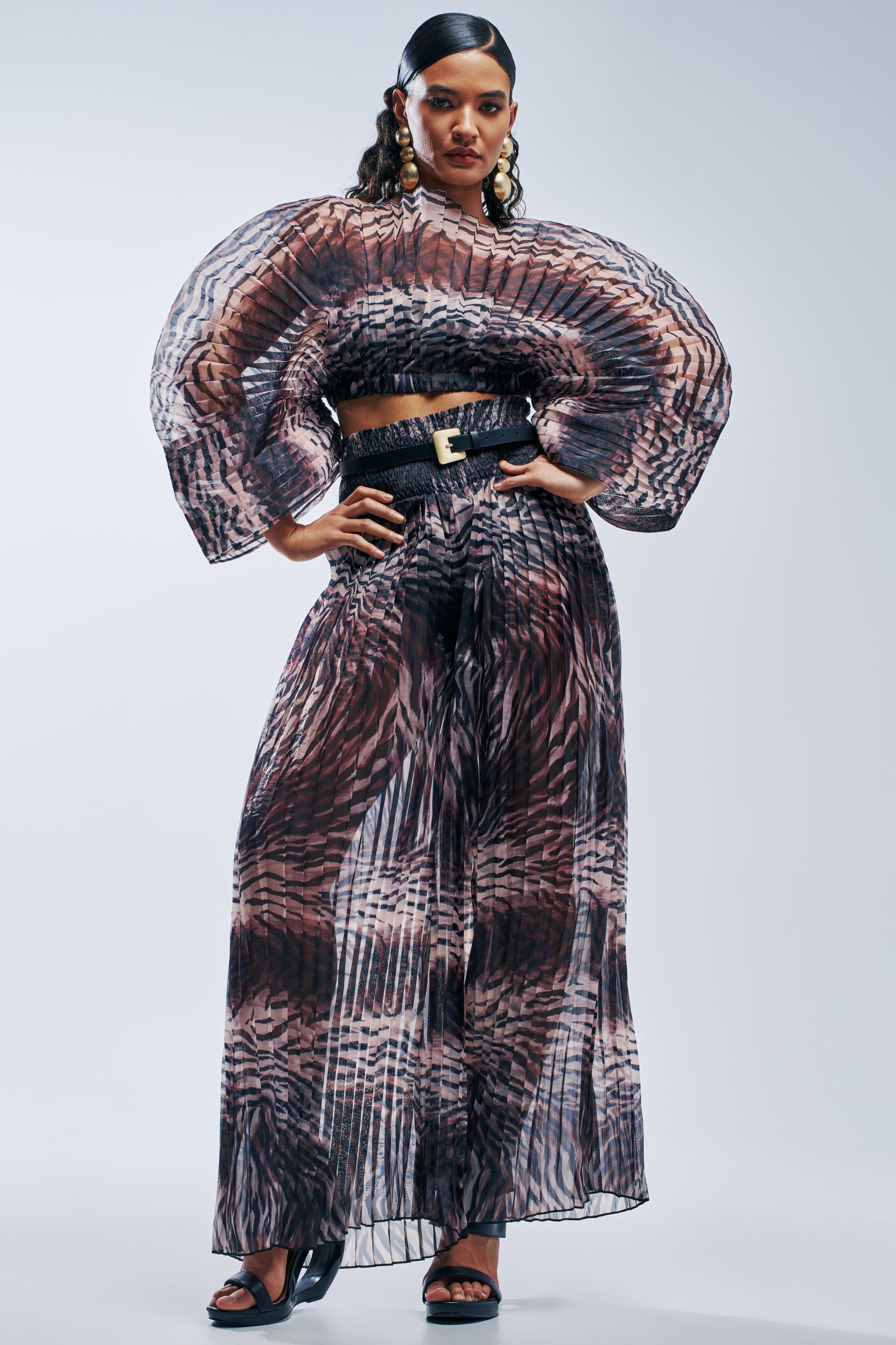 ANGELINA ANIMAL PRINT CHIFFON PANT