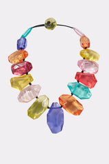COLOR ME PRETTY GEMSTONE NECKLACE IN MULTI