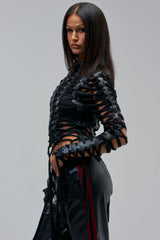 BARELY THERE LACE UP JACKET