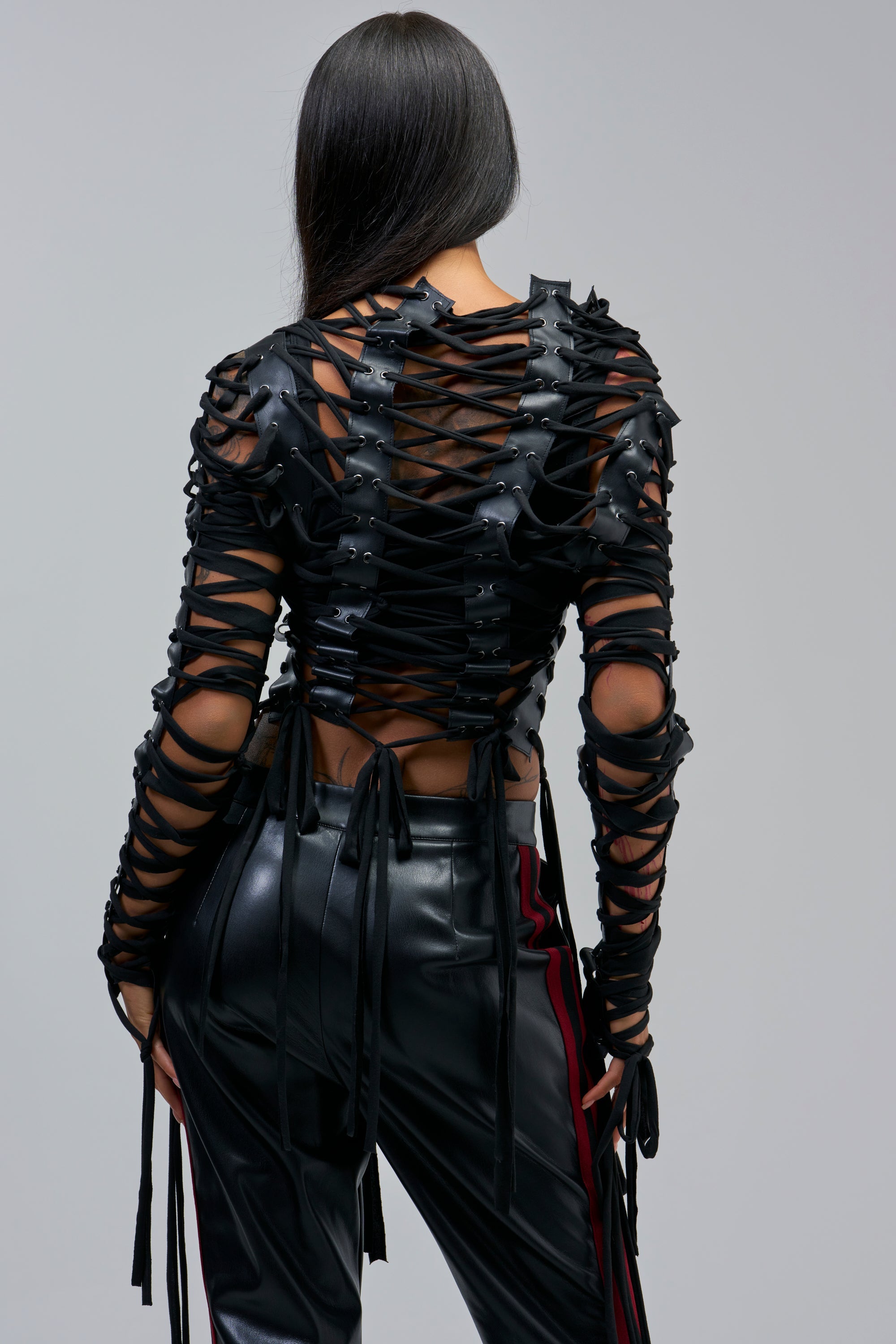 BARELY THERE LACE UP JACKET