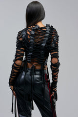 BARELY THERE LACE UP JACKET