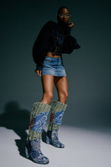 AZALEA WANG MARGEE MULTI CHUNKY KNEE HIGH BOOT
