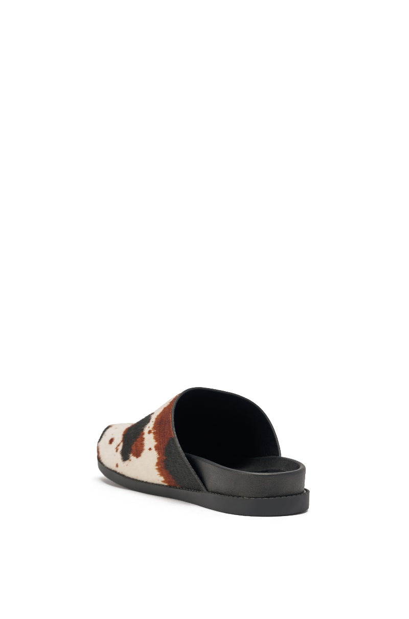 AZALEA WANG MUKEY COW PRINT CALF HAIR FLAT
