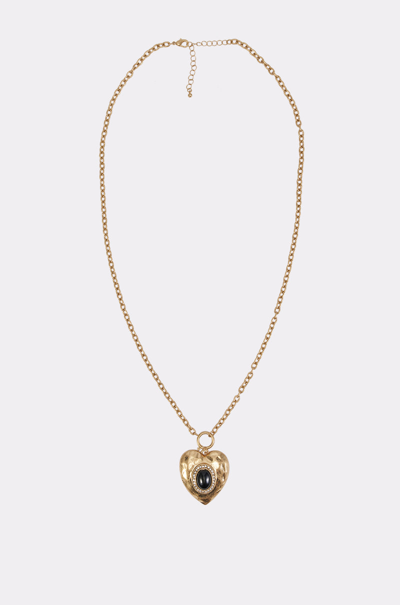 ANTIQUE HEART PENDANT NECKLACE