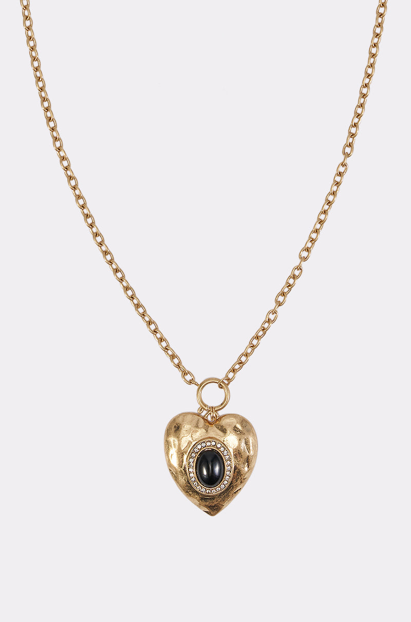 ANTIQUE HEART PENDANT NECKLACE