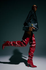 AZALEA WANG STEPHAN BURGUNDY BOOT