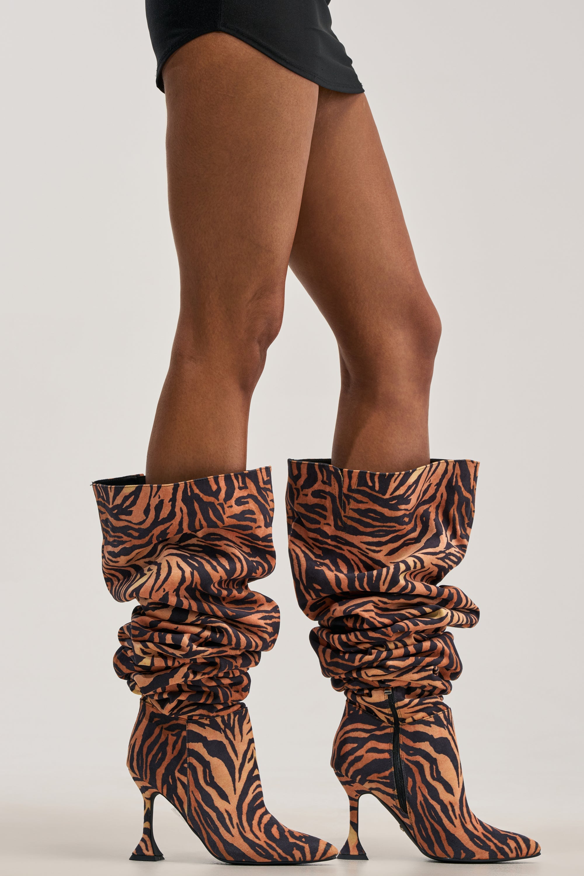 AZALEA WANG STEPHAN TIGER THIGH HIGH BOOT