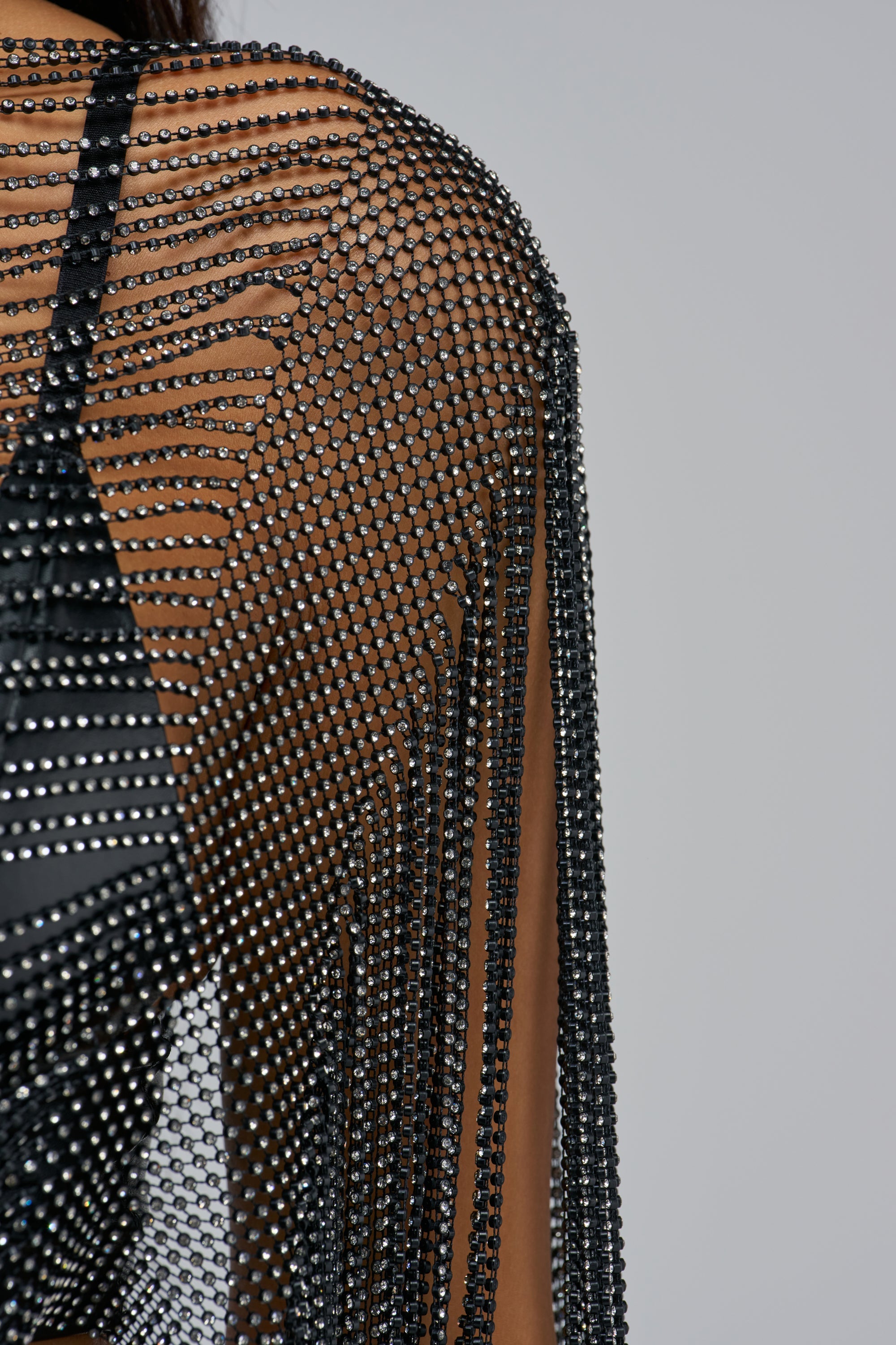 DANCING QUEEN RHINESTONE CHAIN TOP