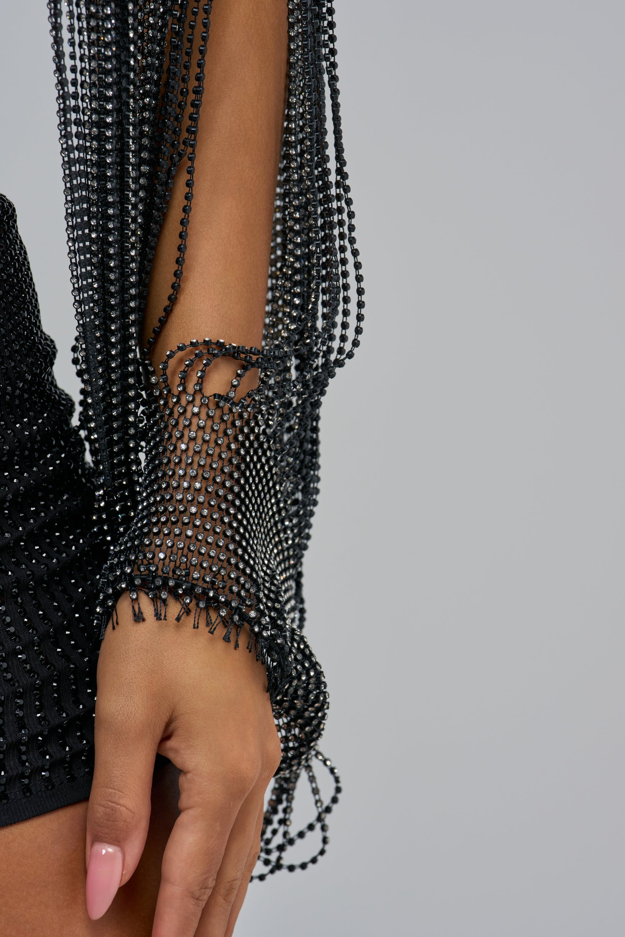 DANCING QUEEN RHINESTONE CHAIN TOP
