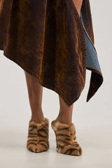 AZALEA WANG WAFIYA TIGER MULE WEDGE PUMP