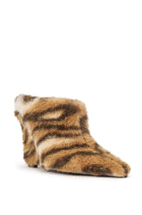 AZALEA WANG WAFIYA TIGER MULE WEDGE PUMP