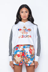 ADIDAS FLORAL BOXY HOODIE