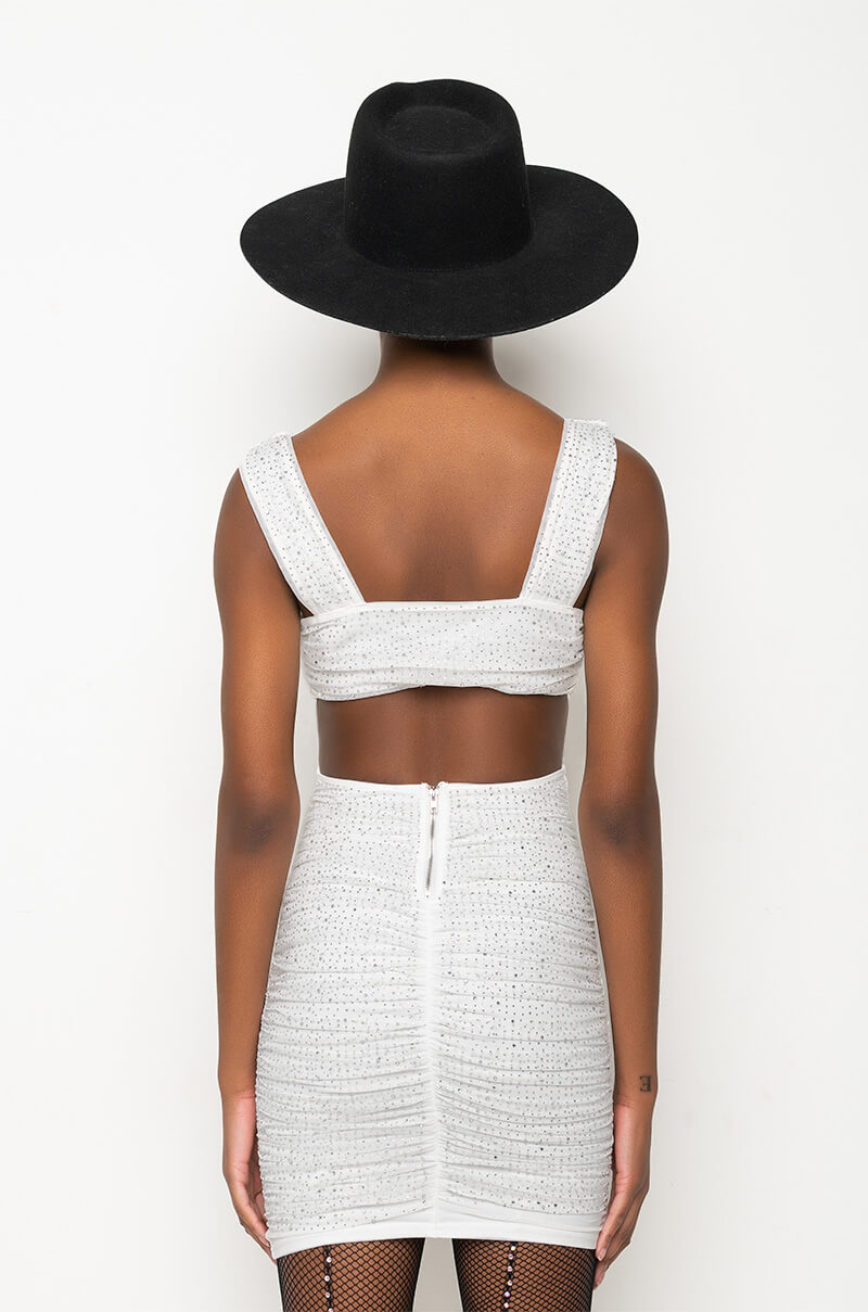 ALWAYS A SLAY THIS WAY LOW V NECK MINI DRESS