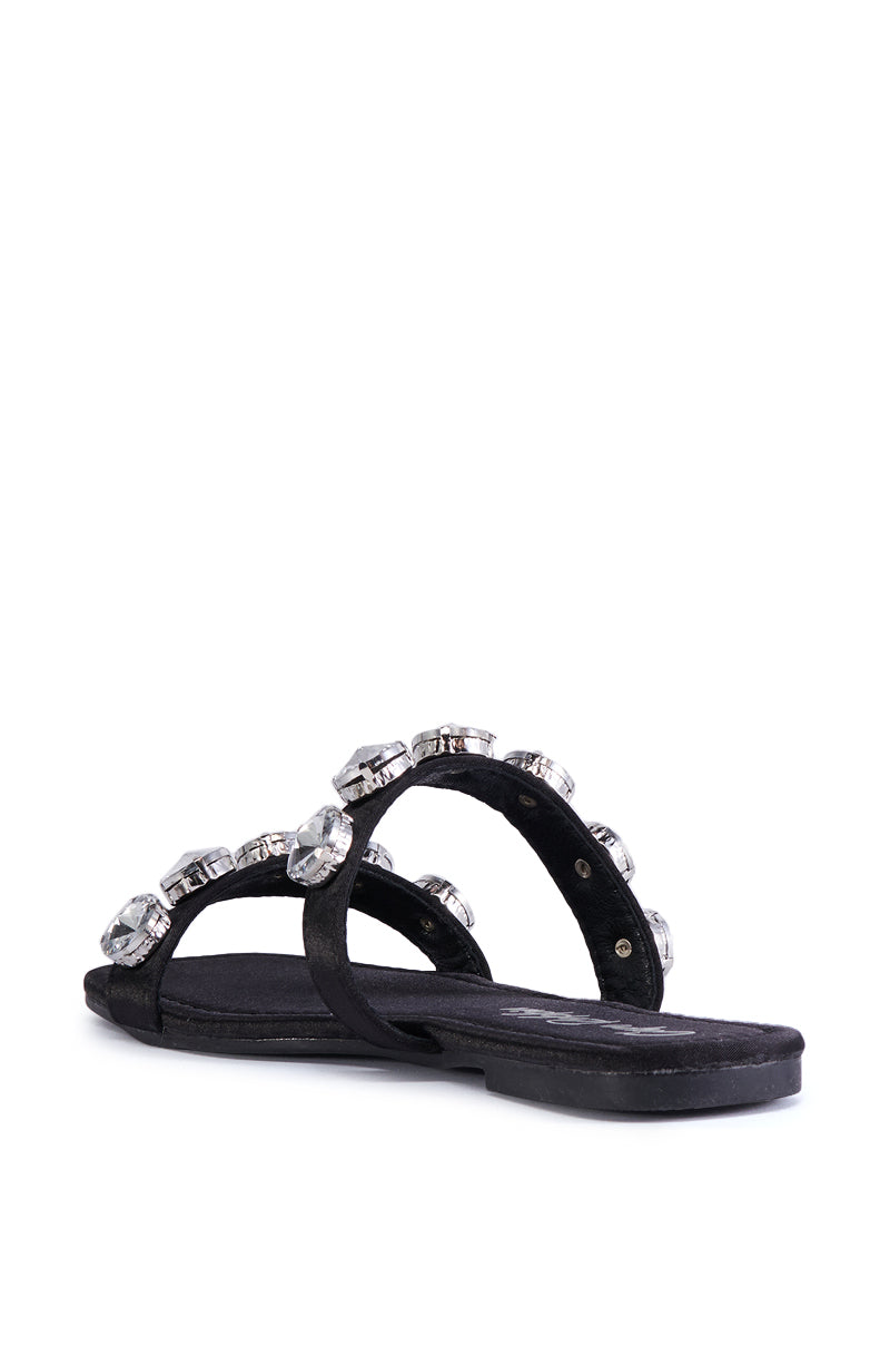 ANNICE BLACK GEM EMBELLISHED SANDAL