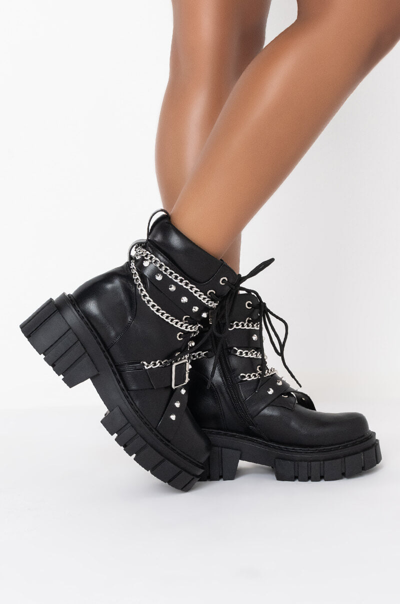 AZALEA WANG UP ALL NIGHT WITH YOU CHUNKY BOOTIE IN BLACK