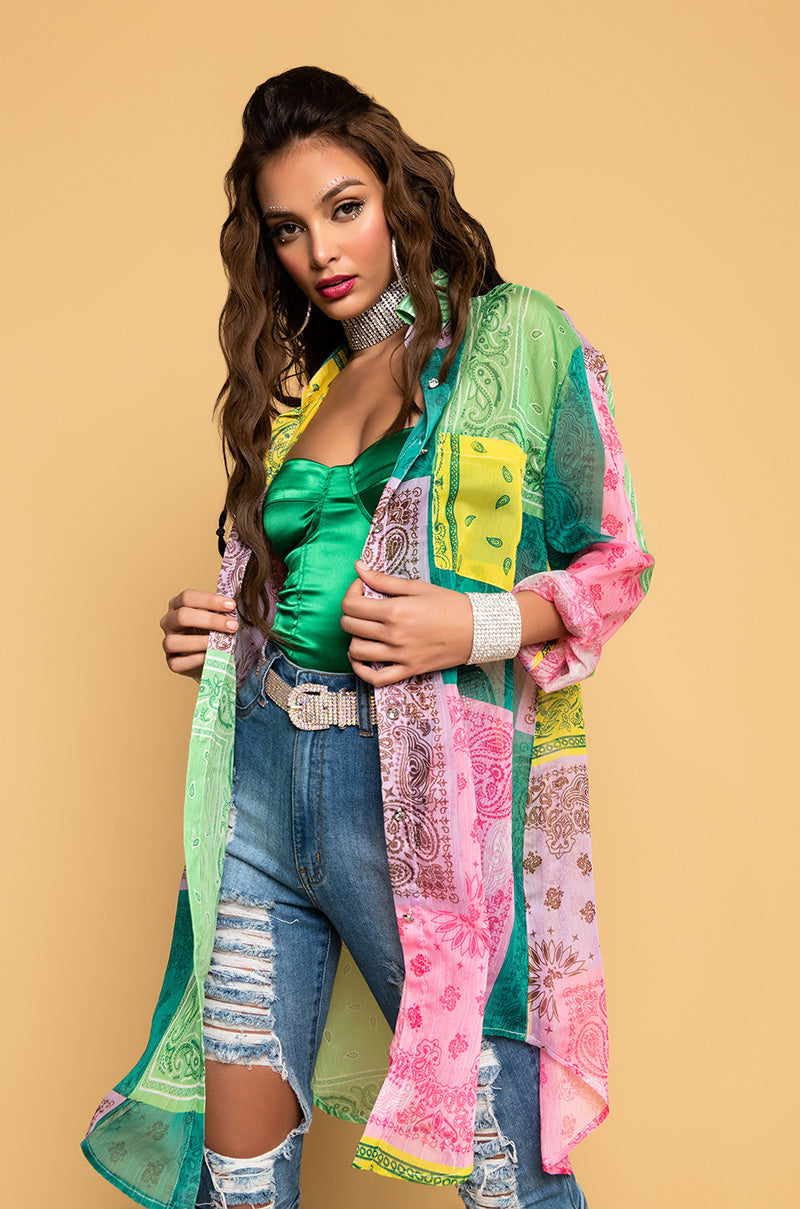BANDANA POPSICLE LONG SHIRT