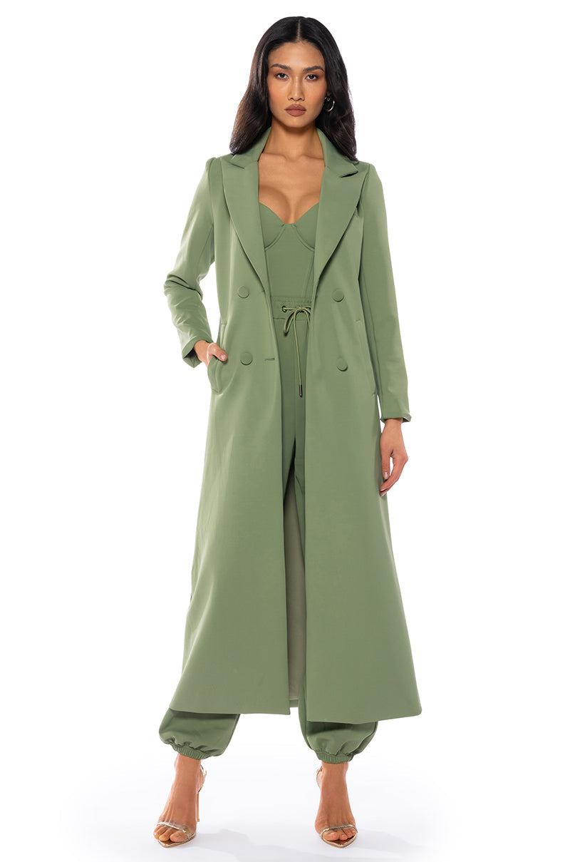 COCOA BUTTER SCUBA TRENCH