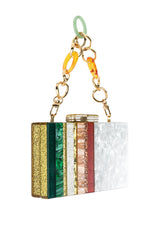 COLORFUL IMAGINATION ACRYLIC CLUTCH
