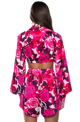 COME MY WAY ULTRA CROPPED BLOUSE