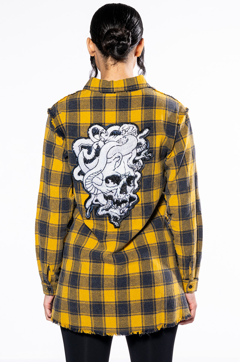 DARK FANTASY BUTTON DOWN FLANNEL