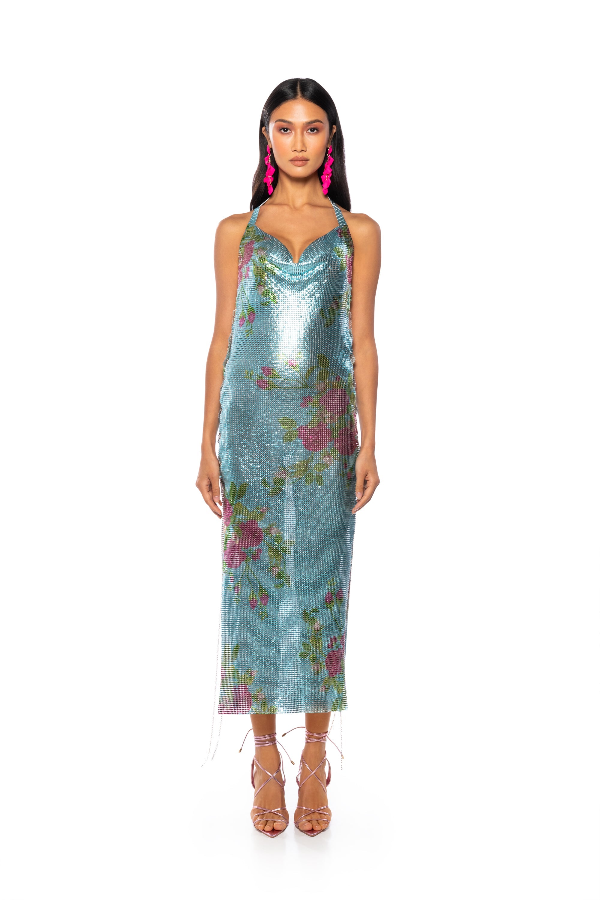 DAYDREAM LIGHT BLUE FLORAL MAXI DRESS