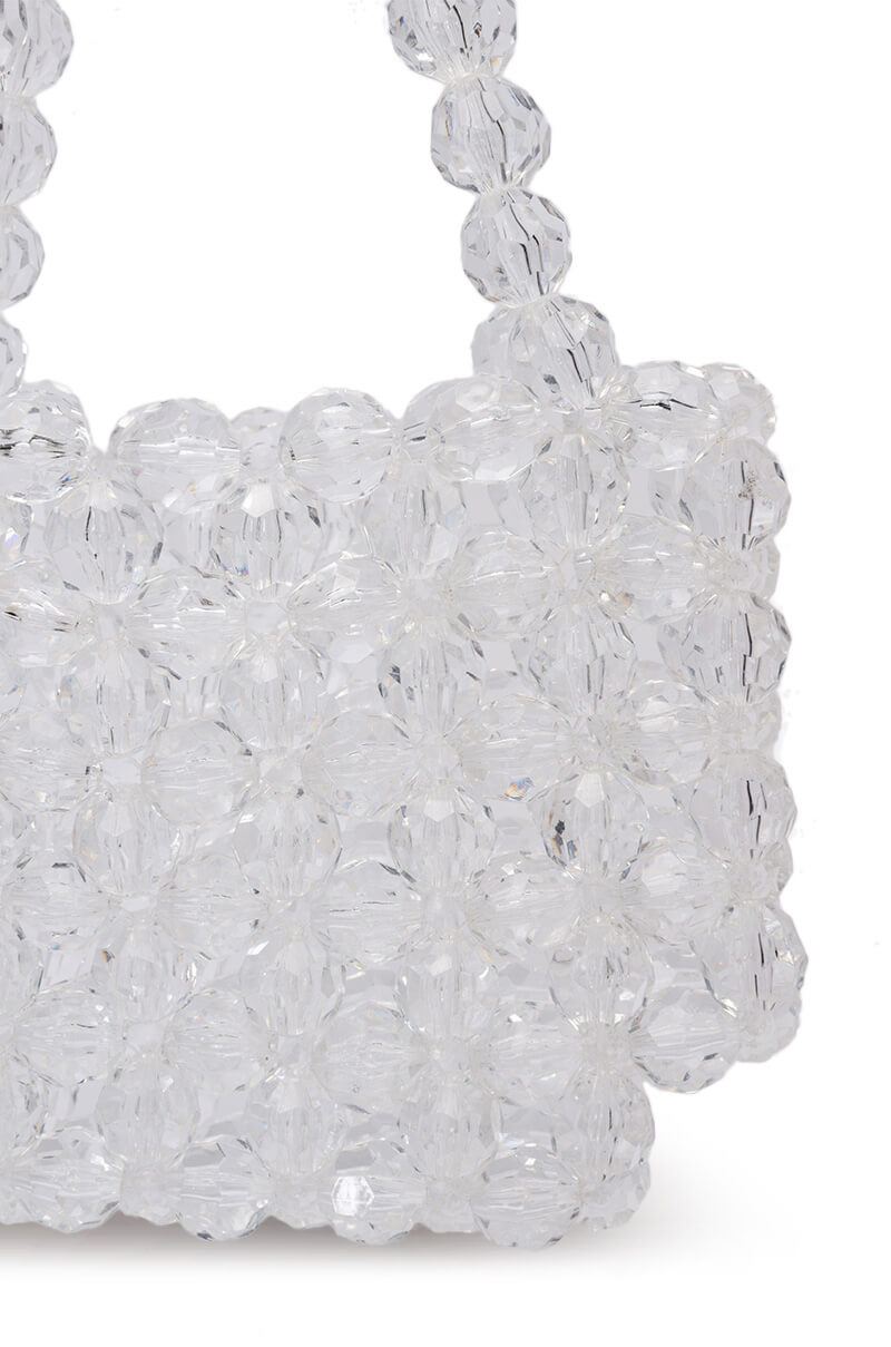 BEADED CLEAR BAG